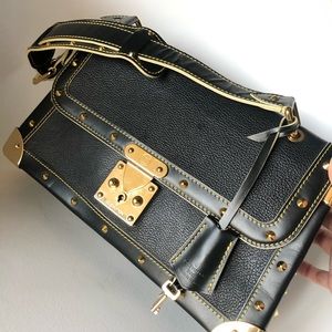 LOUIS VUITTON Suhali  Black Shoulder Bag